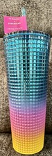 Starbucks 2023 Tim Singleton Pride Rainbow Grid 24oz Tumbler