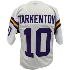 Fran Tarkenton Jersey White Minnesota | M-5XL Custom Sewn Stitch