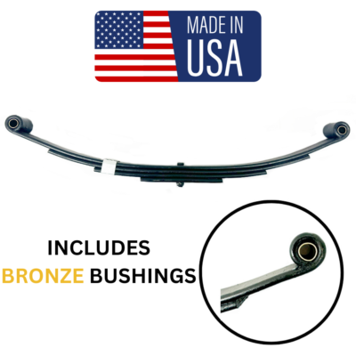 #ad 4 Leaf 25 1 4quot; Double Eye Trailer Leaf Spring with Bronze Bushings 1750 lbs. $45.59