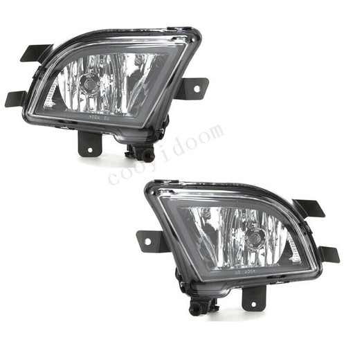 Clear Lens Fog Lights Kit +Bezel Switch Bulbs For 2015-2017 VW Jetta MK6 Sedan - Picture 3 of 7