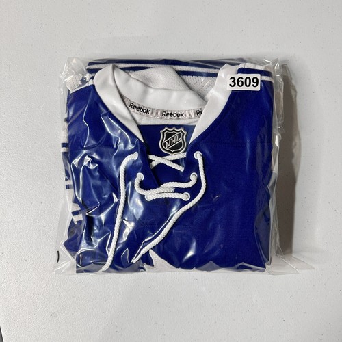 Reebok Jersey Mens Large Blue Toronto Maple Leafs Ice Hockey Retro Lace Up Neck - Picture 3 of 7