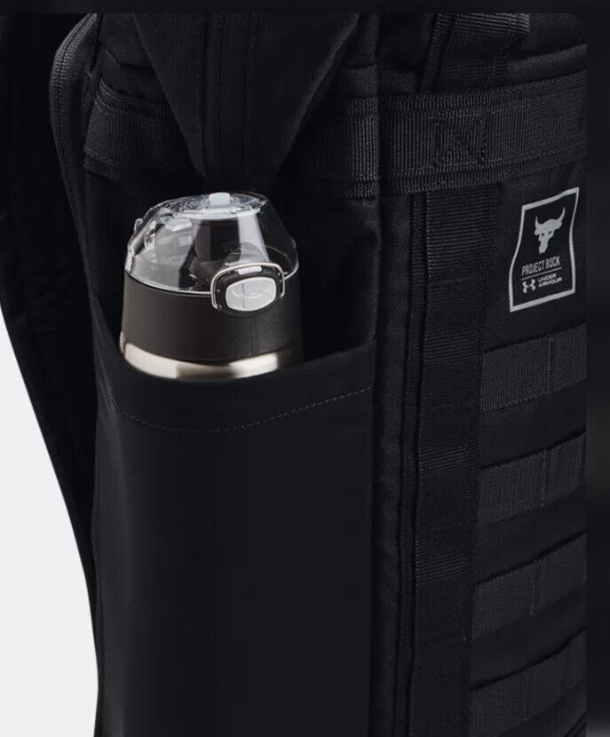 Under Armour Project Rock Box Duffle Backpack Bag Black