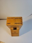 Wolfgang Puck Wooden 4 Slot Knife Block Oak Finish 8" x 5.5" x 4.25"