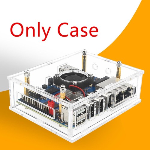 Acrylic Transparent Enclosure Case House W/ Cooling Fan For Orange Pi 5 Plus n - Picture 6 of 14