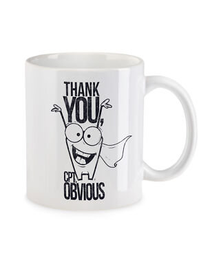 Thank You Captain Obvious Kaffeetasse Fun Geek Nerd Computer Scientist Coder