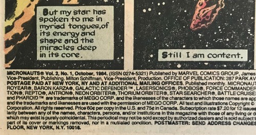 [Stan Lee] The Micronauts: The New Voyages Issue #1 Premiere Issue 1984 - Imagen 2 de 7
