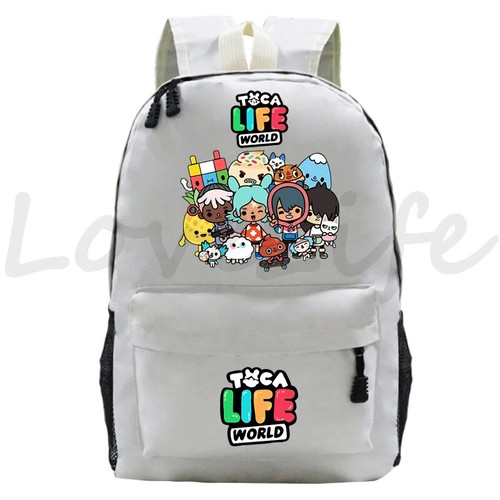 Toca&Life World School Backpack Bag Rucksack Mochila Bookbag Toca Boca Bagpack - Picture 10 of 32