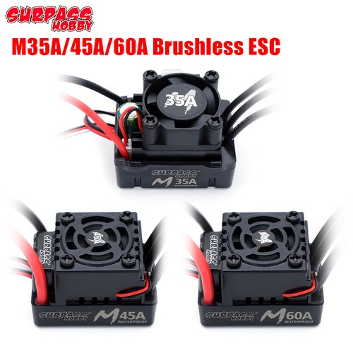 Surpass Hobby 35A 45A 60A Brushless ESC Drehzahlregler für 1/12 1/14 RC Auto - Bild 1 von 16