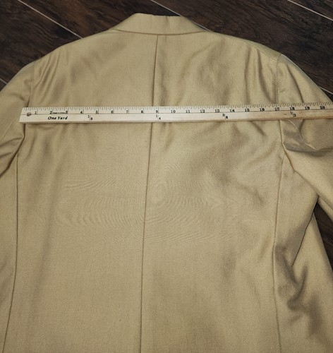Faconnable Golden Brown Double Breasted 100% Cotton Men's Jacket Size 54L NWT - Picture 15 of 17