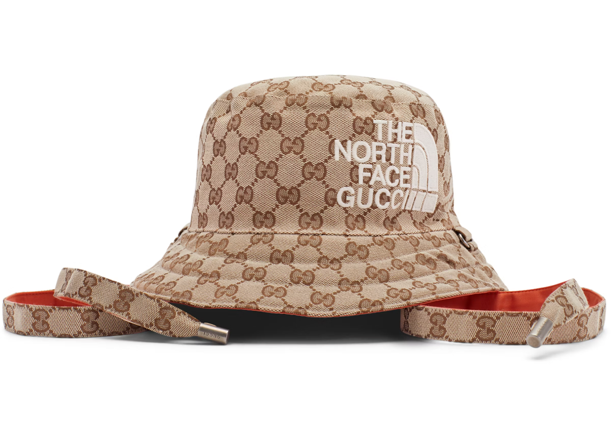 Gucci x The North Face GG Canvas Bucket Hat Beige/Ebony Gucci x The North Face GG Canvas Bucket Hat Beige/Ebony