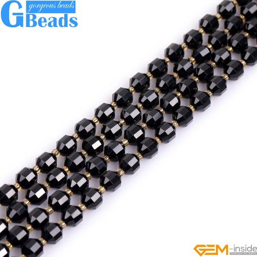 Facettierter Doppelkegel Stein Heilung Kristall Perlen Schmuck Herstellung 15 Zoll 6 mm 8 mm 10 mm 12 mm - Bild 105 von 119