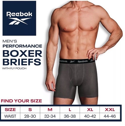 Reebok Herren Performance Boxershorts Gr. Medium M Neu Schwarz - Bild 1 von 5