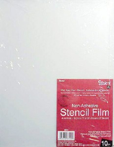 blank stencil film make your own stencils 10pk 8 1 2 x 11 sheets 4 blank stencil sheets