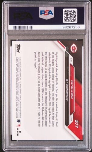 PSA10 2024 TOPPS NOW 577 ELLY DE LA CRUZ ORANGE /5 - Bild 2 von 2
