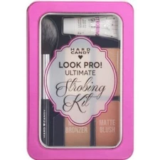 Hard Candy Look Pro! Ultimate Strobing Kit +Brush Bronzer Cream Blush Highlight