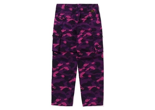 A Bathing Ape Bape Farbe Camouflage 6 Taschen Hose Lila Herren L Authentisch - Bild 2 von 6