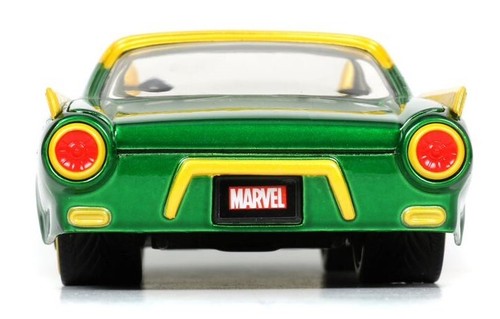 ,JADA TOYS, FORD Thunderbird con figura LOKI verde 1963 MARVEL, 1/24, JAD33357 - Imagen 4 de 6
