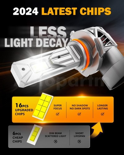 AUXBEAM para Dodge Journey 2010-2019 faros LED luces antiniebla altas y bajas bombilla - Imagen 5 de 17