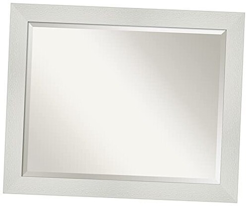 Bathroom Mirror, Mosaic White Wall Mirror for use as Bathroom Vanity Mirror