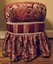vintage vanity stool chair majesty red excellent! decorators design! beautiful!