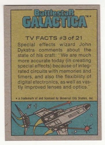 1978 Topps Battlestar GALACTICA completa il tuo set carte non sportive #1 - a scelta U - Foto 380 di 398