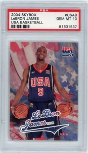 2004 Skybox Lebron James USA Basketball Olympics #USAB RC PSA 10 Gem Mint