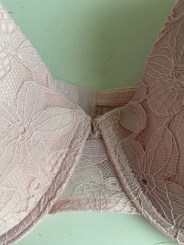 Juicy Couture Sexy T-Shirt Bra Glam Lace Sz 42D Smoky Pink Underwire JC6913E NEW - Picture 7 of 12