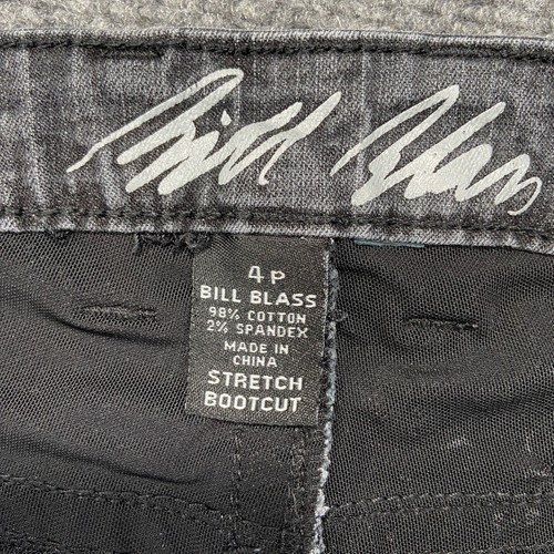 Vintage Bill Blass Jeans Mens 40X32 Charcoal Grey Denim Straight Leg Five Pocket - Picture 4 of 15