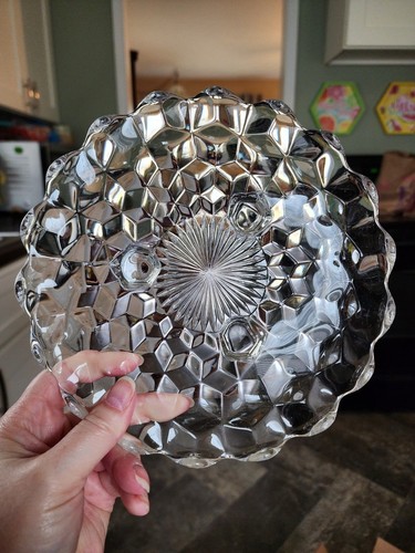 Set of Vintage Fostoria American Footed Cake and Candy Dish - Bild 9 von 12