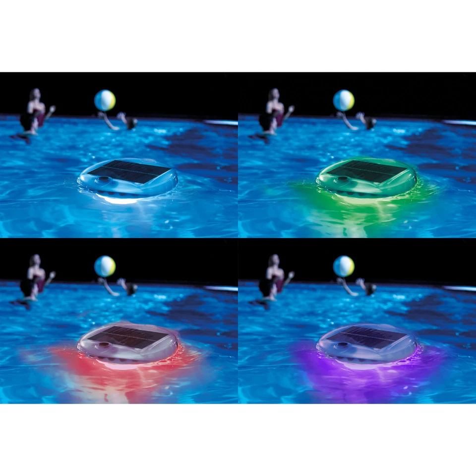 Intex Solar Powered LED Floating Pool Night Light, Color Changing (Open Box) - Image 3 of 4
