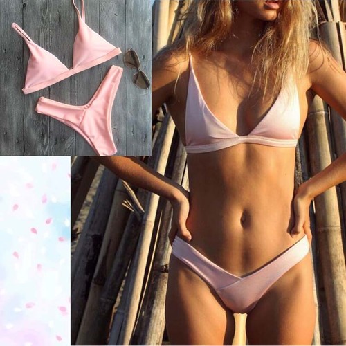 Bikini Swimwear Women Swimsuit Bathing Suit Summer Beach Two Pieces Ruffle CA - Picture 16 of 62