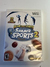 Wii - Island Sports Party Summer Sports 2 Nintendo Wii Complete Mini Golf Soccer