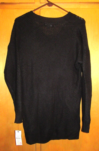 Signature Studio Black Size Large Women's Long Sleeve Knit Pullover Sweater NWT - Picture 4 of 6