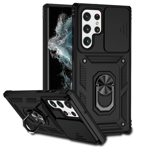 For Samsung Galaxy A13 A22 A53 A73 Shockproof Ring Case Slide Camera Cover Lens - 第 13/39 張圖片