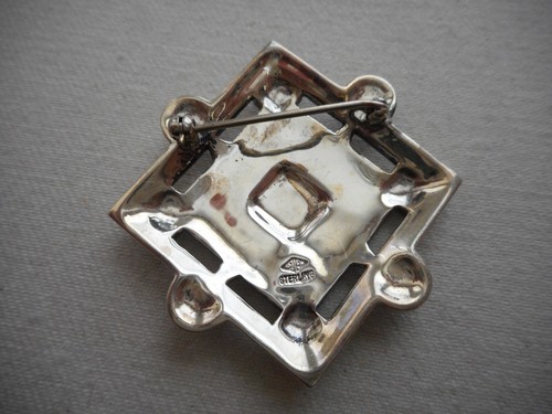 Exquisite Sterling Silver Judith Jack Marcasite Brooch 757545 - Picture 6 of 8