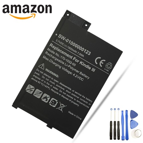 Genuine D00901 Amazon Kindle 3 Keyboard Battery 170-1032-01 GP-S10-346392-0100 - 第 1/6 張圖片