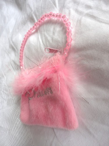 Kids Girls Princess Small Handbag Coin Purse - Pink, Embroidered - 11cm - Picture 4 of 12