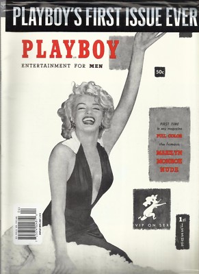 PLAYBOY'S FIRST ISSUE EVER THE FAMOUS MARILYN MONROE ( Reprint