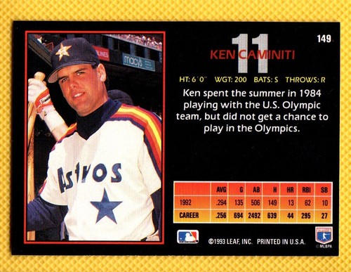 KEN CAMINITI RIP HOUSTON ASTROS ⚾ Career Collection 1989 - 2002 ⚾ YOU PICK FAVS - Picture 82 of 168