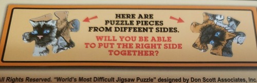 TDC Games World's Most Difficult Jigsaw Puzzle - Cats, Double sided, 500 pcs. - Picture 8 of 8