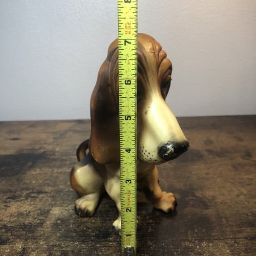Vintage Breyer Molding Co. Basset Hound Dog 7 1/2" With Chain - Picture 13 of 15
