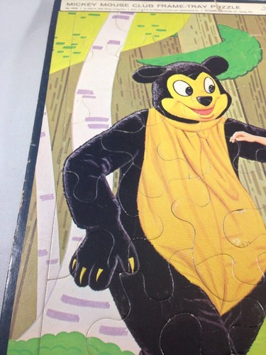 Disney Mickey Mouse Club Vintage 1961 Whitman Rahmen Tablett Puzzle Wohndeko - Bild 8 von 10