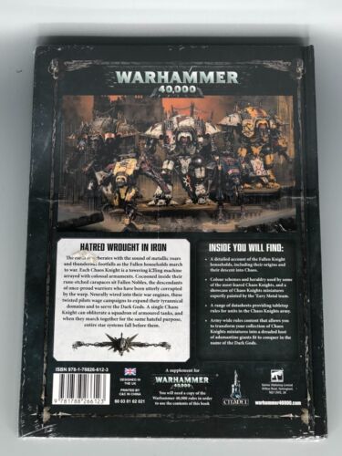 Warhammer 40k Chaos Knights Codex Sealed - Picture 2 of 3