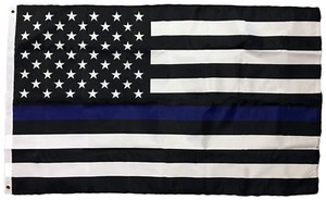 3x5 Thin Blue Line Police Lives Matter on American Flag USA US Outdoor Banner