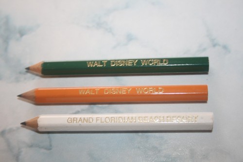 Vintage Disney 1990 Grand Floridian & Disney World Golf Pencils - Picture 1 of 4
