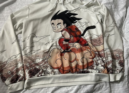 Bellissima felpa con cappuccio anime Dragon Ball Z Goku stampa 3D alla moda taglia XL - Foto 2 di 6