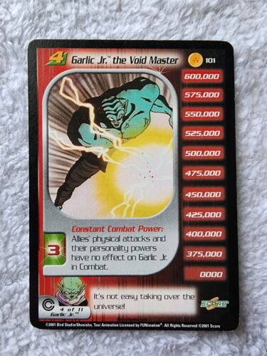 DBZ Dragon Ball Z Garlic Jr. The Void Master 101 CCG Unlimited Trunks Saga HP - Picture 1 of 5