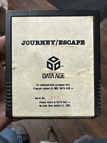 Journey /Escape DATA AGE ATARI 2600 RARE PROTOTYPE Demo Game Super Rare - Bild 1 von 12