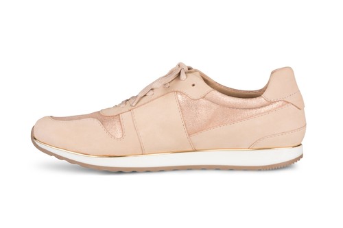 Klub Nico STEFANI Fashion Rose Gold Lace Up Wedge Fashion Running Sneakers - Picture 3 of 5