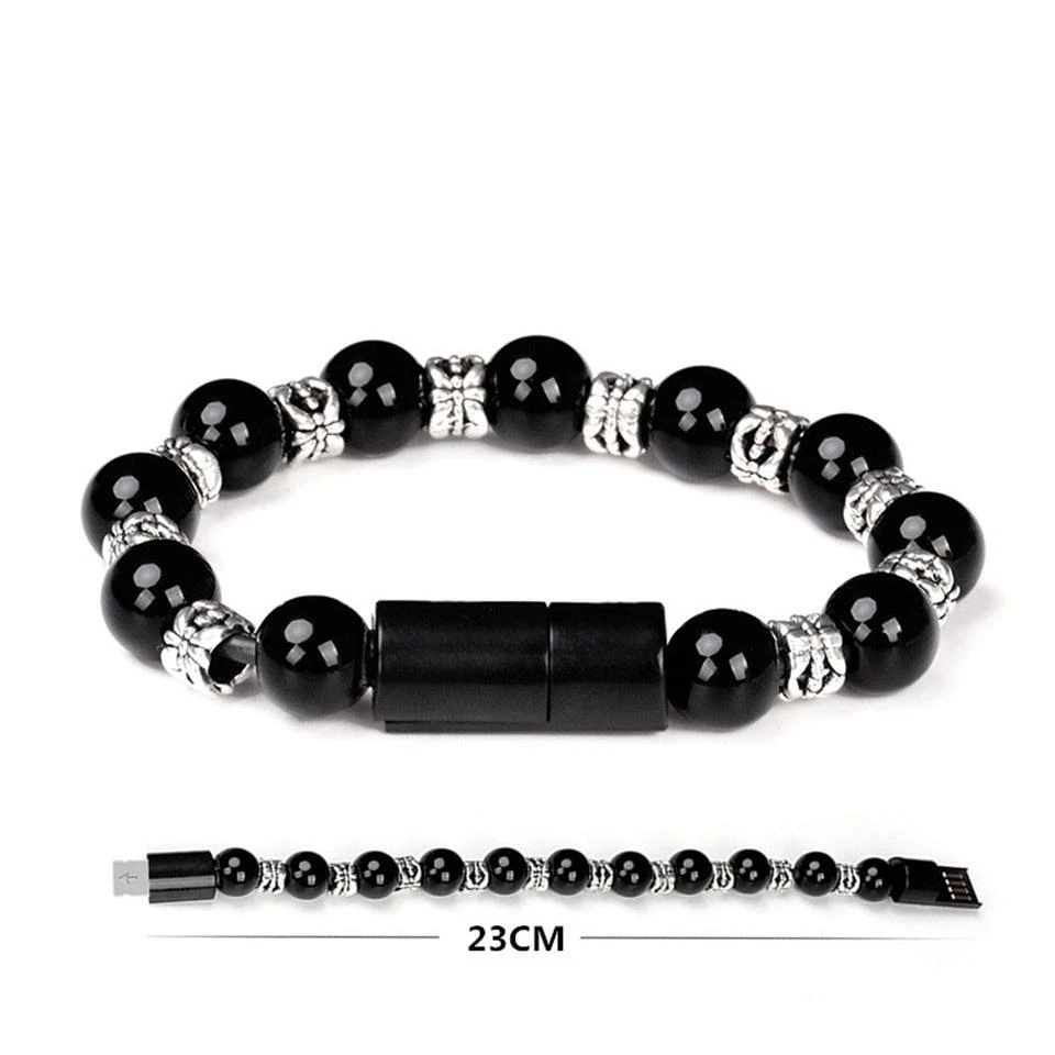 USB Bracelet Cable Charger Phone Data Charging Cable For iPhone Android Type C ∂ - Image 4 of 4